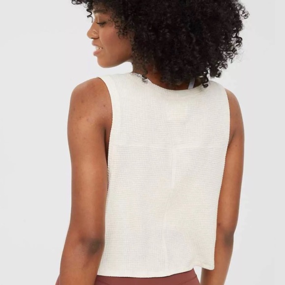 OFFLINE BY AERIE Wow Waffle Knit Chihuahua Tank Top Size Large New With Tags - Picture 2 of 9